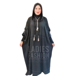 إسدال مغربي بكاببيشو-أسود