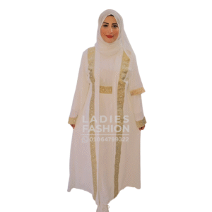 عباية عمرة أوبن-أبيض