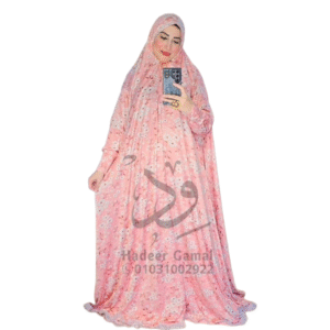 ملحفة الصلاة بنقشة أزهار-بينك