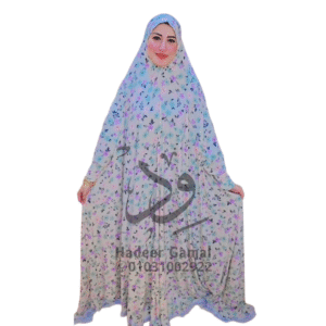 ملحفة الصلاة بنقشة أزهار موف