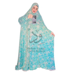 ملحفة الصلاة بنقشة أزهار-تركواز