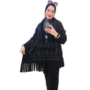 شال شتوي-أسود