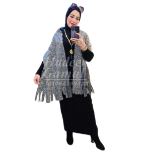 شال شتوي-رمادي