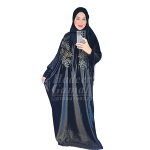 إسدال قطيفة مطرز-أسود