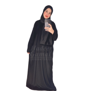 إسدال قطيفة سادة-أسود