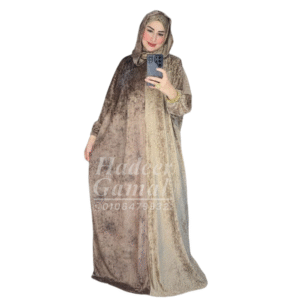 إسدال مغربي قطيفة-كافيه