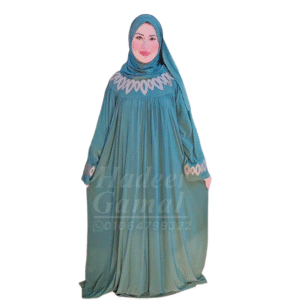 اسدال العيد بتطريز على الاكمام-زيتي