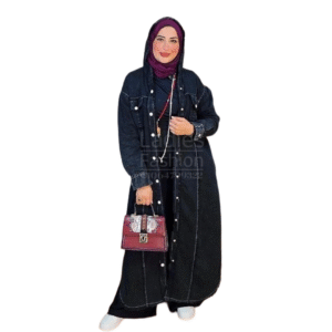 جاكيت جينز(شراشيب)-اسود