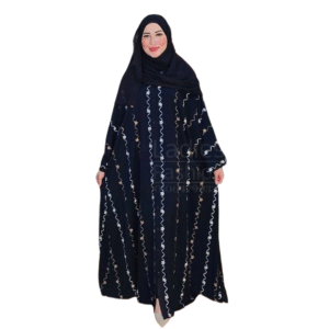عباية بتطريز سلاسل ورد