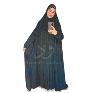 ملحفة الصلاة | أسود منقط جنزاري